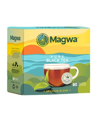 MAGWA Pure Black Tea – 80 tagless teabags