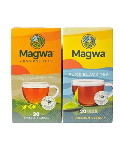 MAGWA Tea (20’s Combo) Pure Black Tea and Pure Rooibos Tea